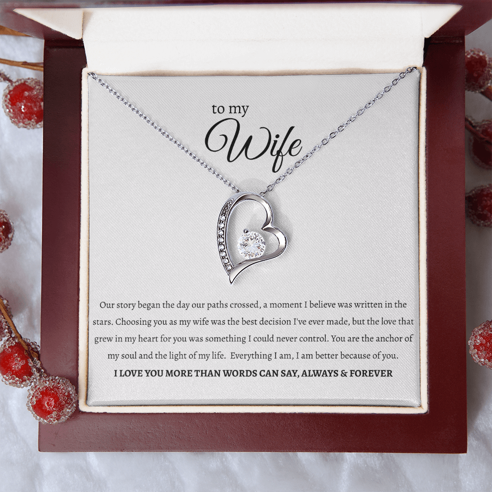 To My Wife: 'Anchor of My Soul' Necklace ❤️