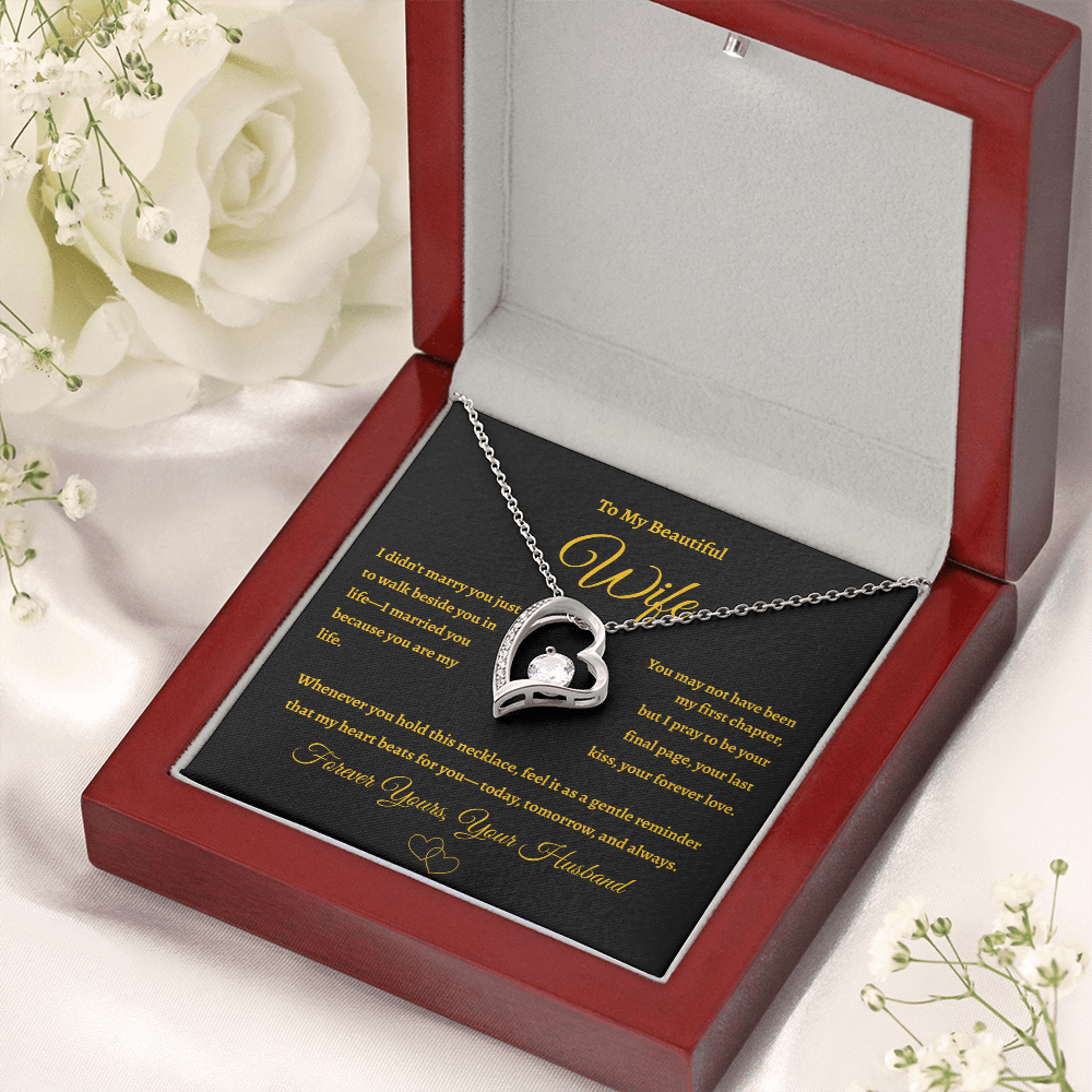 A Forever Love Gift for Your Wife ❤️ | Necklace with Heartfelt Message