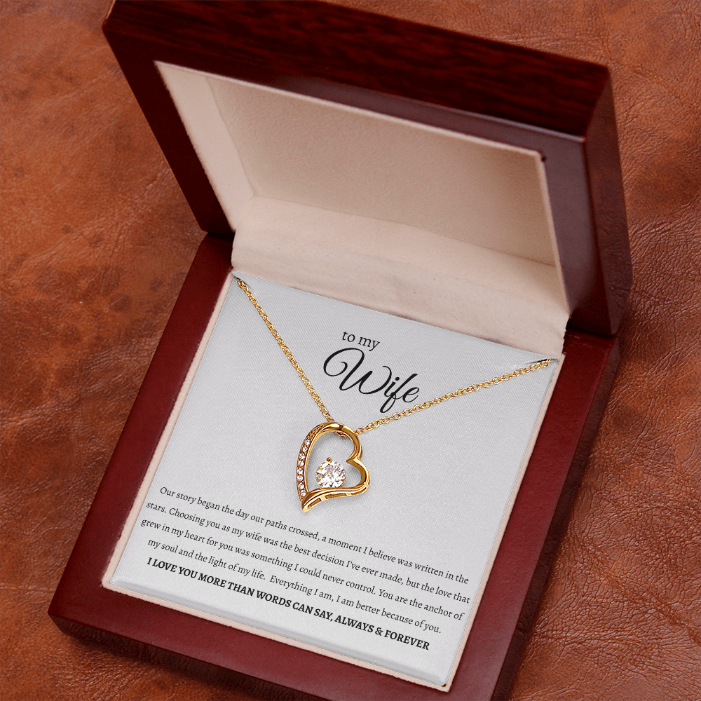 To My Wife: 'Anchor of My Soul' Necklace ❤️