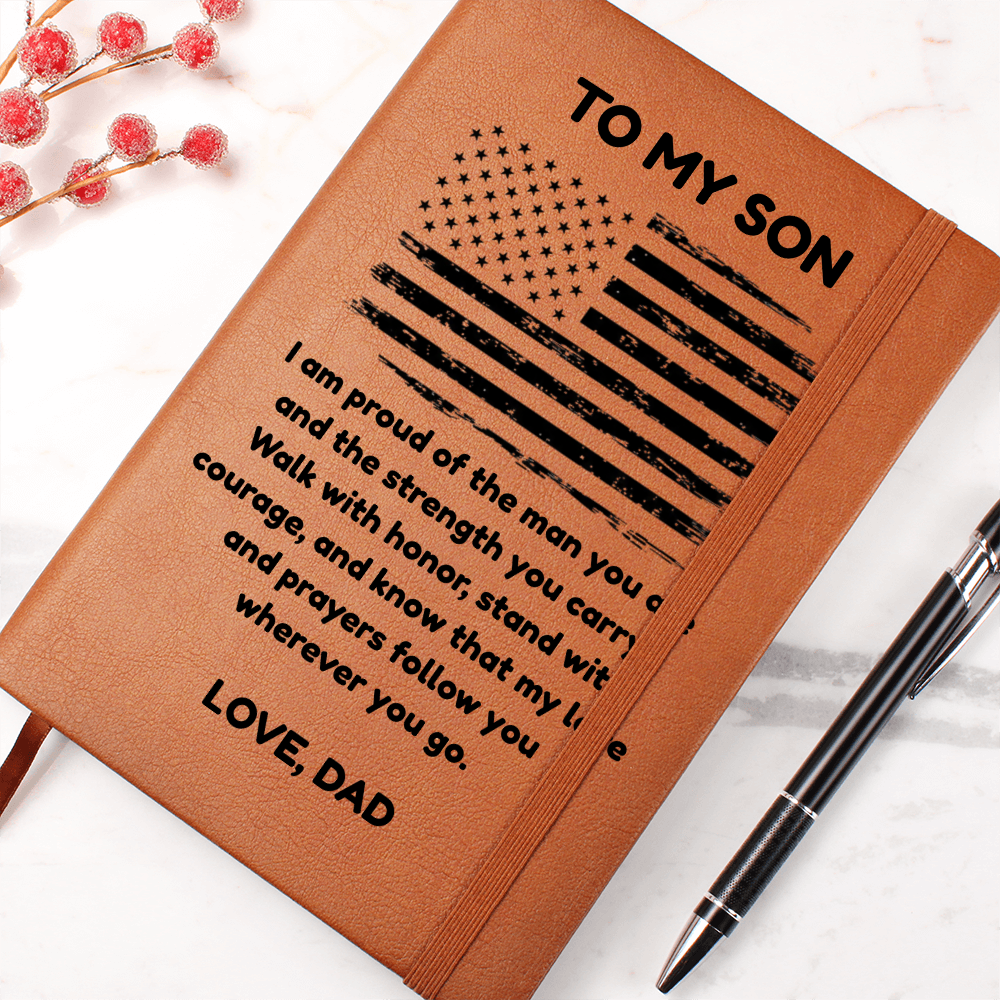 To My Son: A Leather Journal for His Journey ❤️