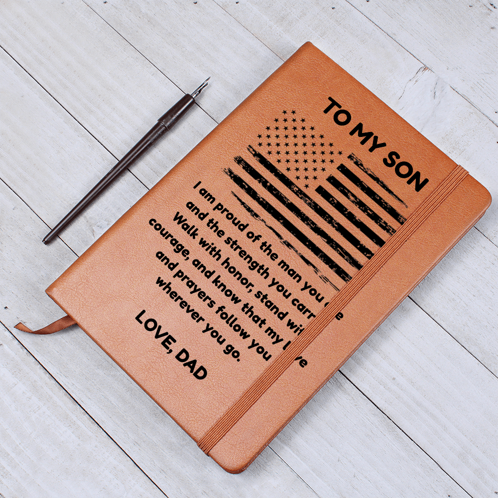 To My Son: A Leather Journal for His Journey ❤️