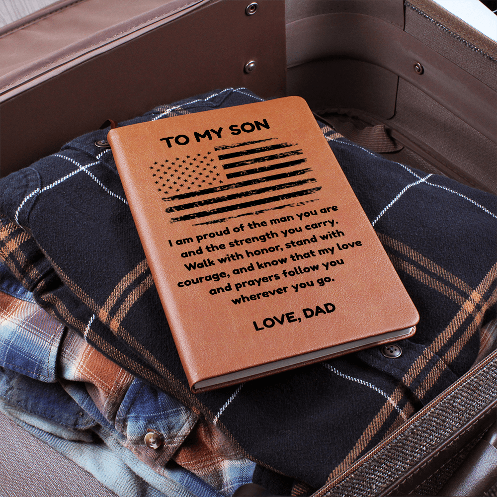 To My Son: A Leather Journal for His Journey ❤️