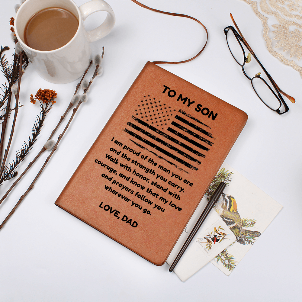 To My Son: A Leather Journal for His Journey ❤️