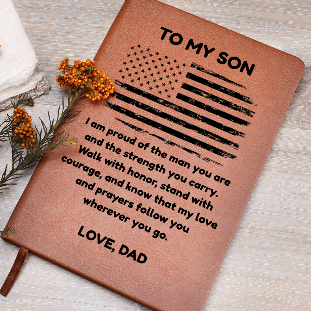 To My Son: A Leather Journal for His Journey ❤️