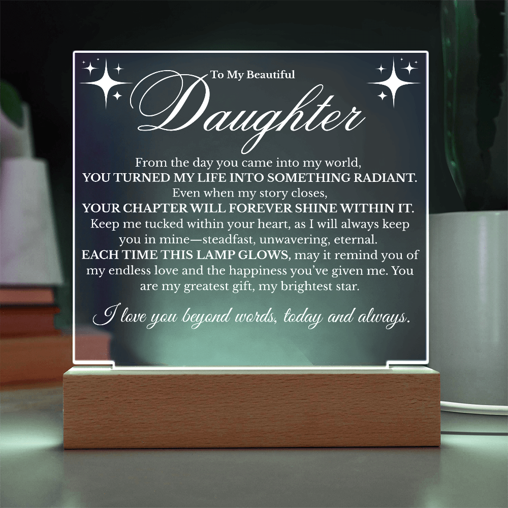 To My Beautiful Daughter: Light Up Her Life ✨