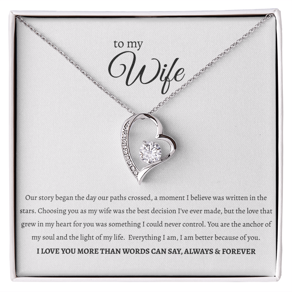 To My Wife: 'Anchor of My Soul' Necklace ❤️