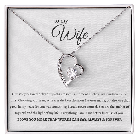 To My Wife: 'Anchor of My Soul' Necklace ❤️