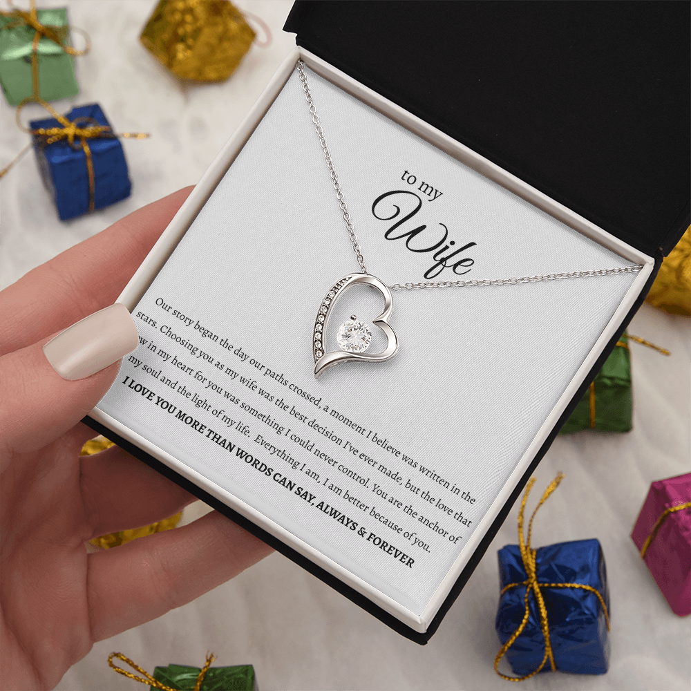 To My Wife: 'Anchor of My Soul' Necklace ❤️