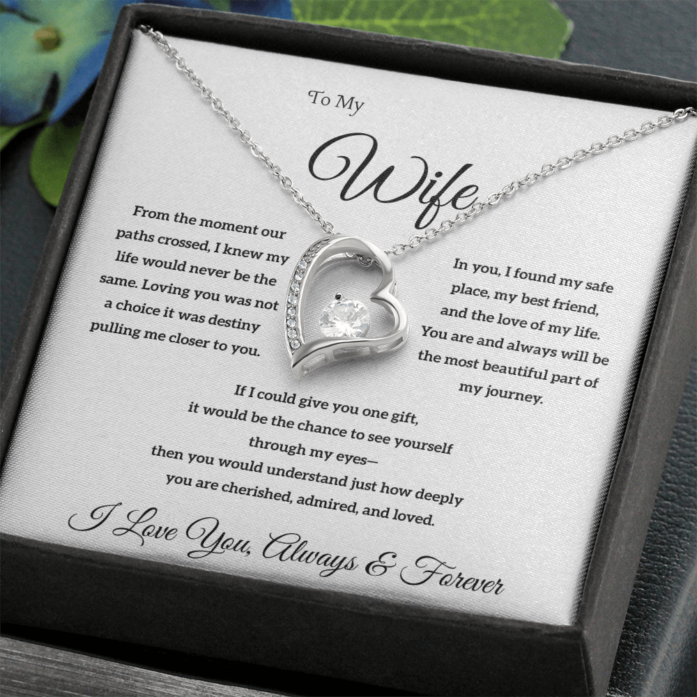 Necklace for Wife + Gift Card: The 'Always & Forever' Gift