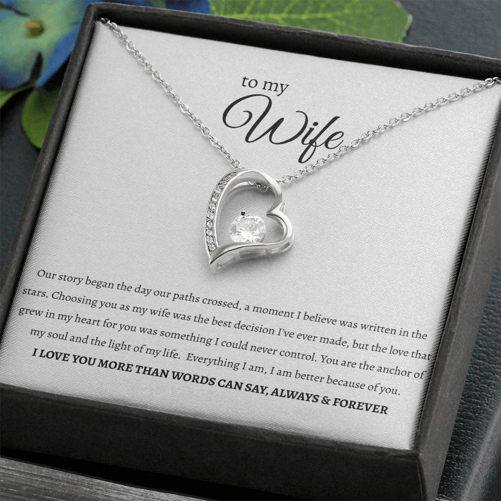 To My Wife: 'Anchor of My Soul' Necklace ❤️