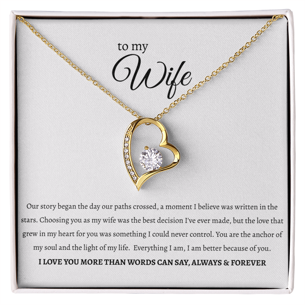 To My Wife: 'Anchor of My Soul' Necklace ❤️