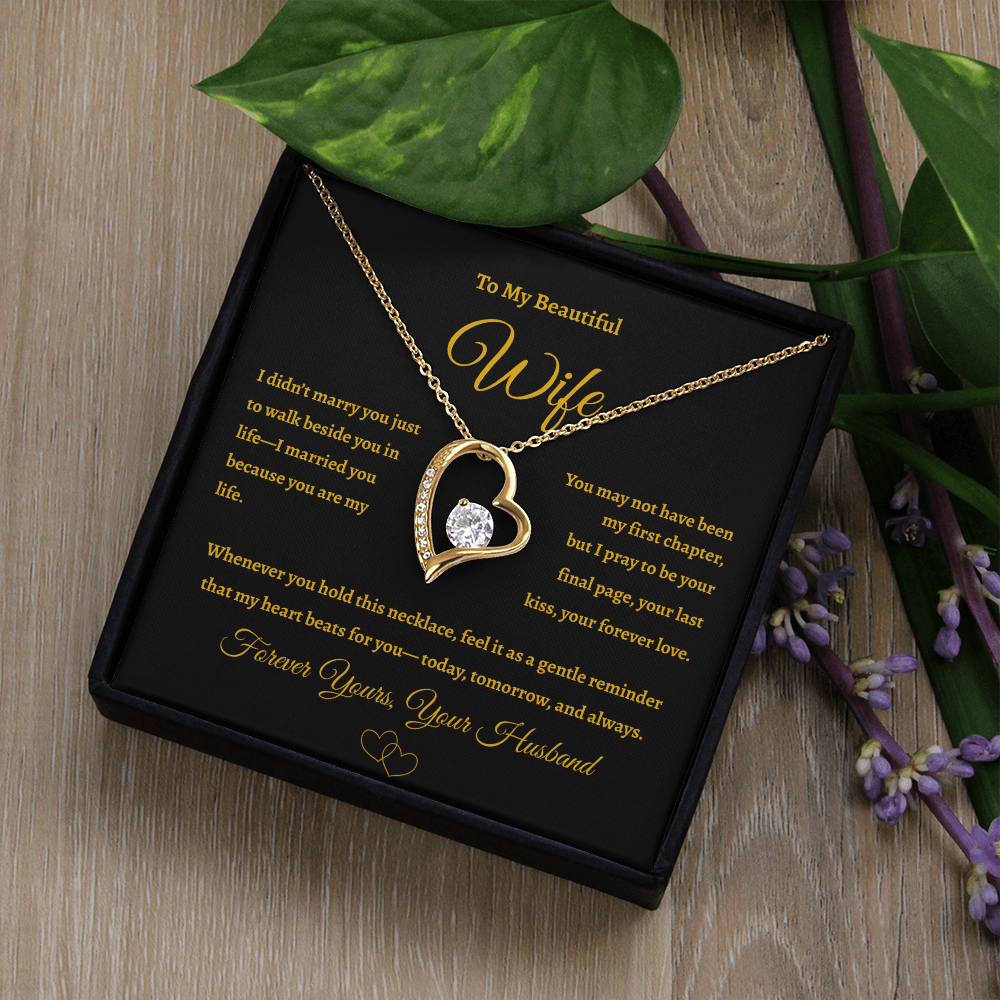 A Forever Love Gift for Your Wife ❤️ | Necklace with Heartfelt Message