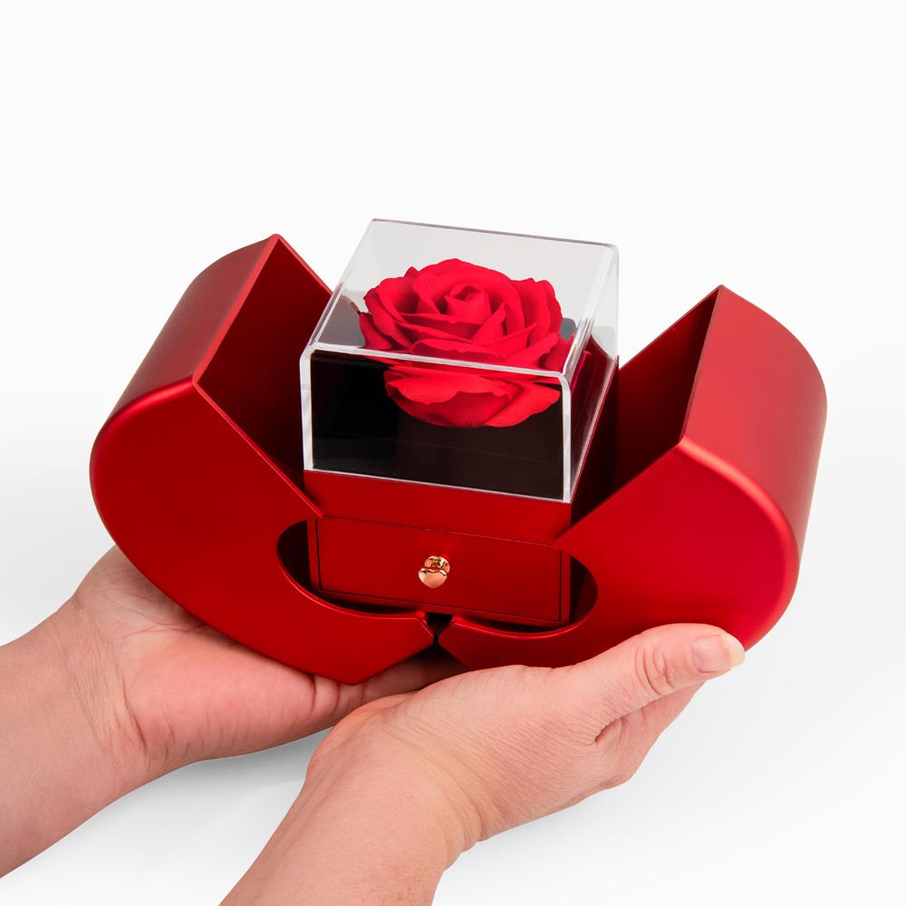 For My Daughter: Rose and Love knot Necklace Gift Set
