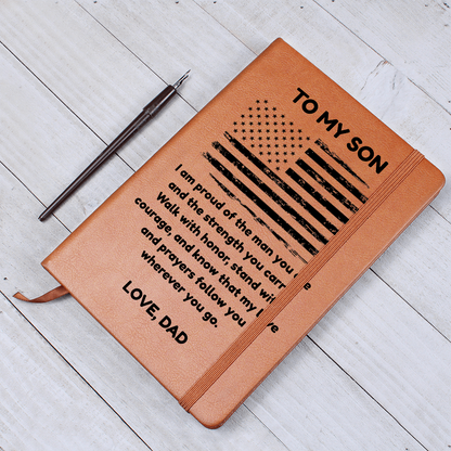To My Son: A Leather Journal for His Journey ❤️