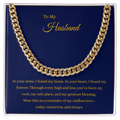 To My Husband: A Bold Cuban Chain & My Endless Love ❤️