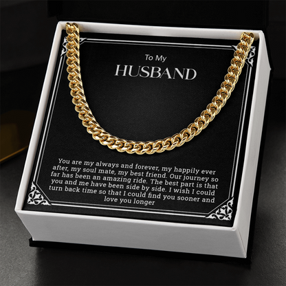 To My Husband | Cuban Link Chain