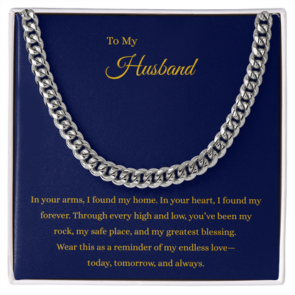 To My Husband: A Bold Cuban Chain & My Endless Love ❤️