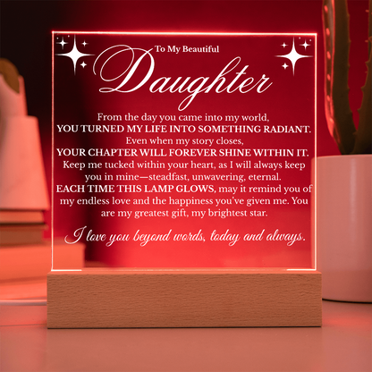 To My Beautiful Daughter: Light Up Her Life ✨