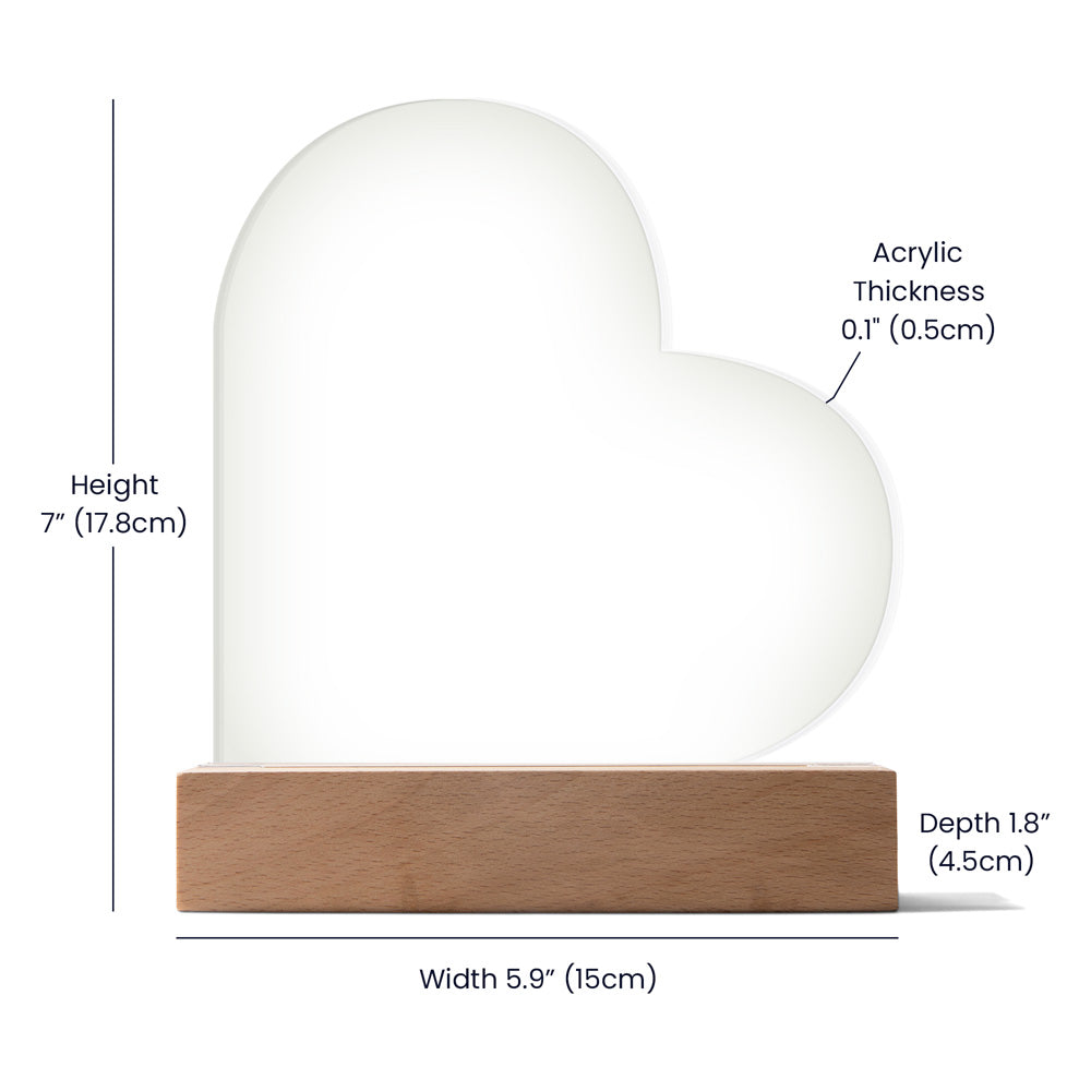 To My Mother | Acrylic Heart Plaque