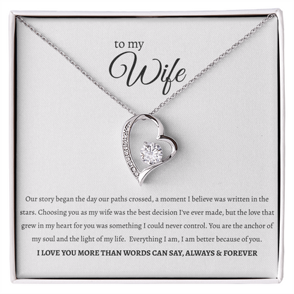 To My Wife: 'Anchor of My Soul' Necklace ❤️