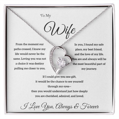 Necklace for Wife + Gift Card: The 'Always & Forever' Gift