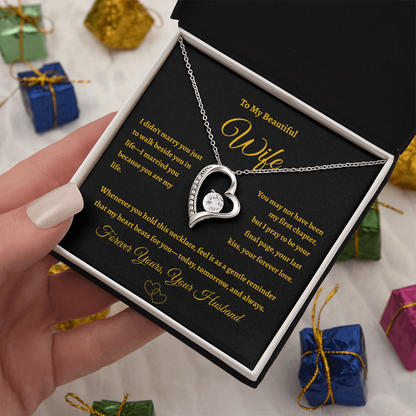A Forever Love Gift for Your Wife ❤️ | Necklace with Heartfelt Message