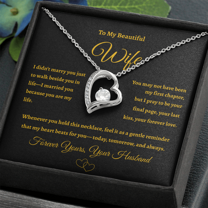 A Forever Love Gift for Your Wife ❤️ | Necklace with Heartfelt Message