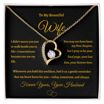 A Forever Love Gift for Your Wife ❤️ | Necklace with Heartfelt Message