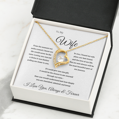 Necklace for Wife + Gift Card: The 'Always & Forever' Gift