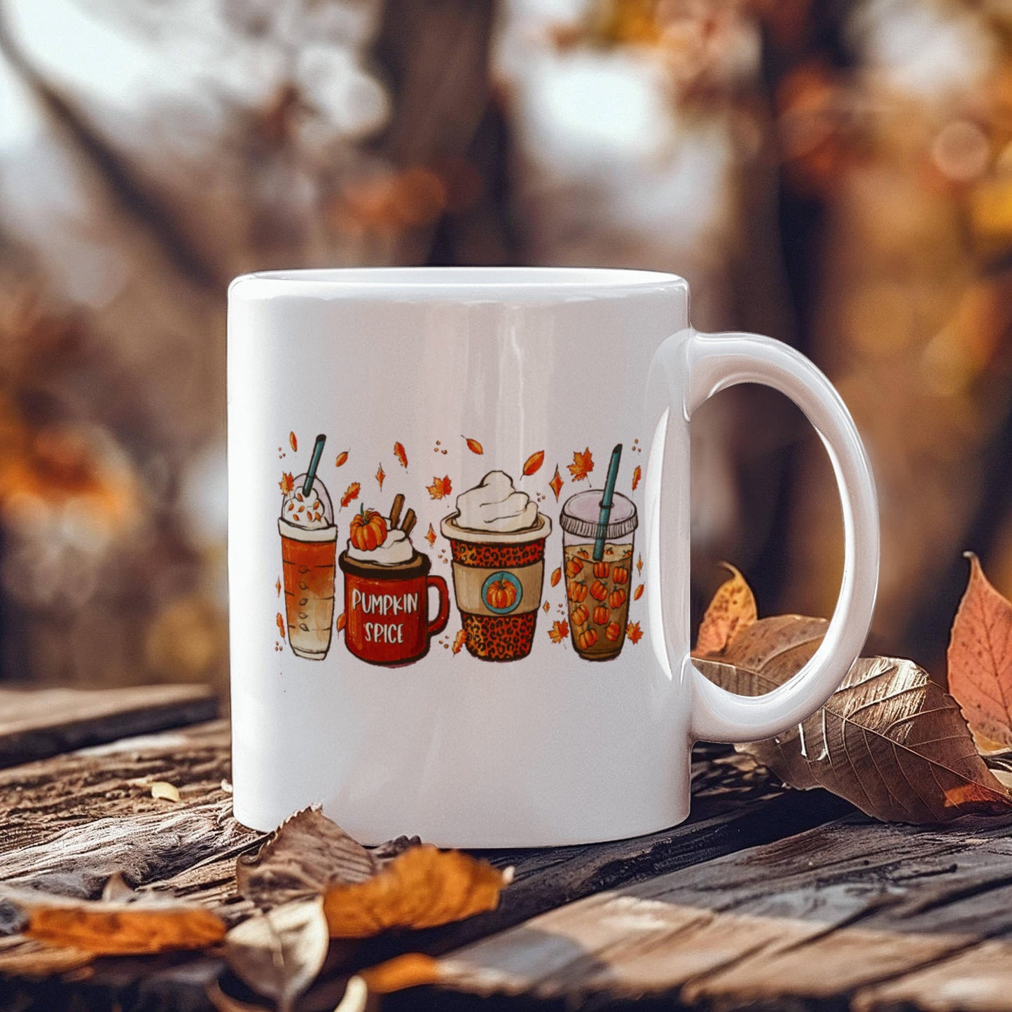 Pumpkin Spice | White Ceramic Mug